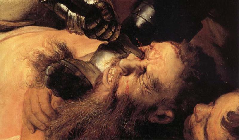 Rembrandt van rijn Details of the Blinding of Samson oil painting image